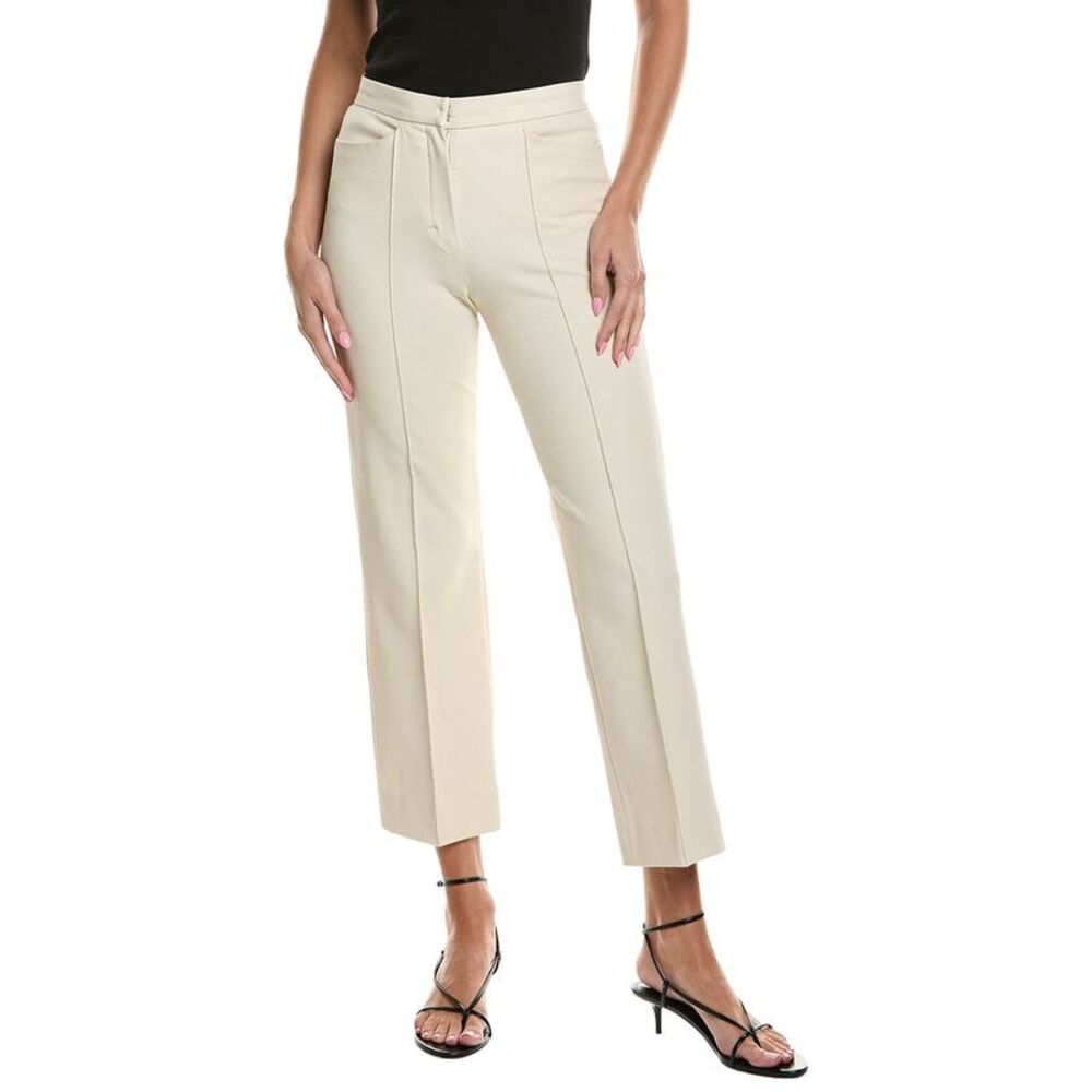 Max Mara Womens  Zaffiro Long Trouser, Ivory